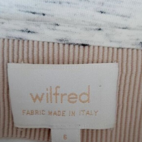 WILFRED / Aritzia Exposed Zip Slit Ponte Pencil Fitted Mini Skirt Marled Grey 6 - Picture 12 of 13